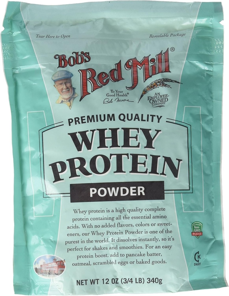 Bob's Red Mill Whey Protein Concentrate, 12-Ounce Bags (Pack of 4)
