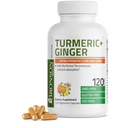 Bronson Turmeric + Ginger Extra Strength Joint Health & Digestion Support with BioPerine, Non-GMO, 120 Vegetarian Capsules
