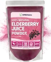 XPRS Nutra Vlierbessensappoeder - Vlierbessenpoeder Biologische Fruitsapmix - Gepoederde Vlierbessensupplement Rijk aan vitamine A en C (16 oz)