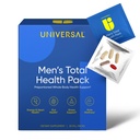 Santé totale des hommes Packs de vitamines quotidiens - 22 minéraux et vitamines essentiels pour les hommes, supplément multivitamines tout-en-un pour l'énergie, support du stress, coeur, santé des Gut avec huile de krill, adaptogènes - 30 Pack