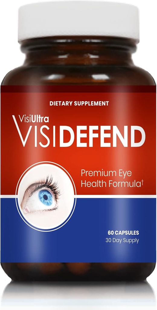 VisiDefend: Bilberry Extract voor uitgebreide oogondersteuning en algemene well-being voedende ogen en verbetering van de gezondheid! (1 verpakking)
