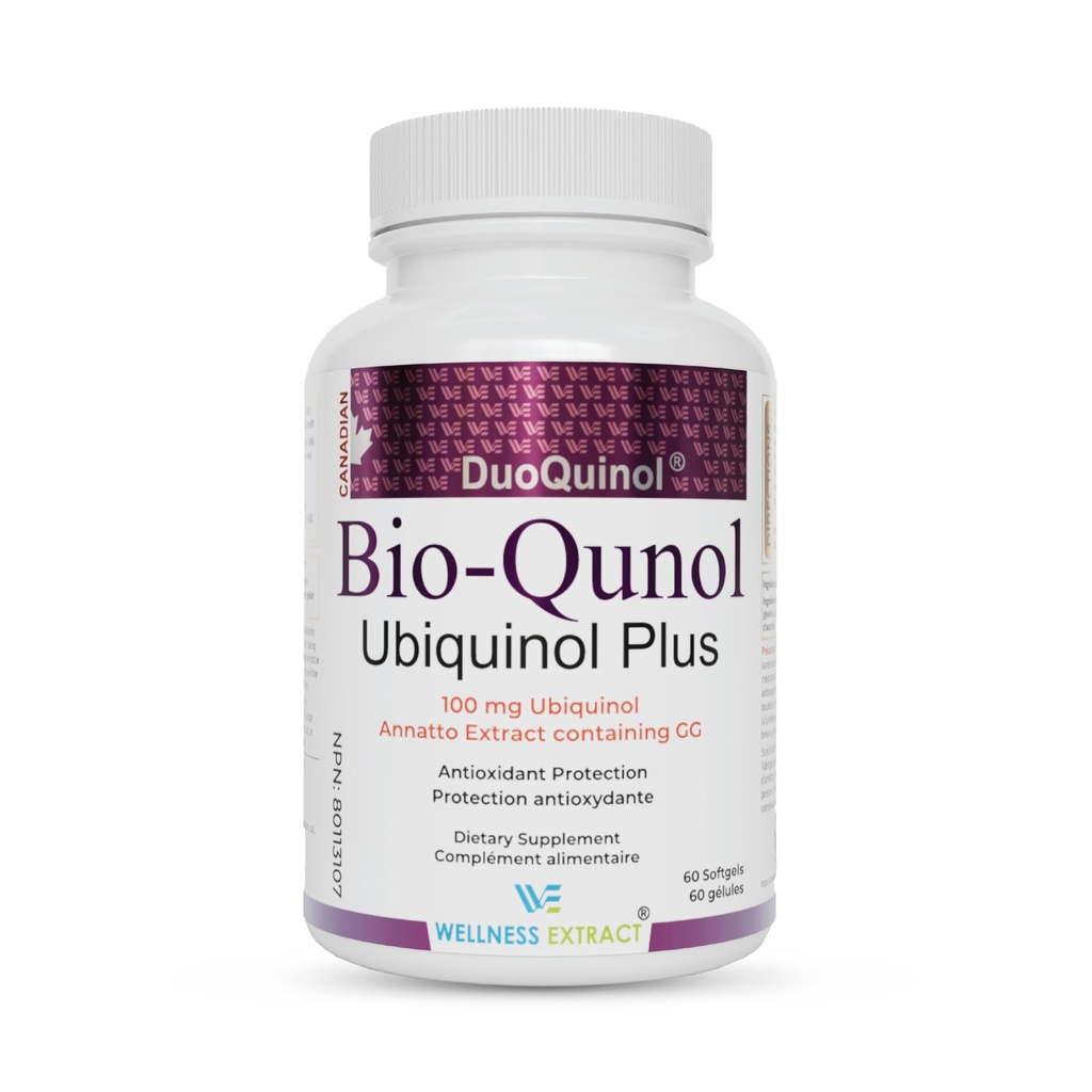WELNESS EXTRACT BioQuinol Ubichinol (CoQ10) met Geranylgeraniool 