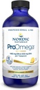 Nordic Naturals ProOmega Liquid, Lemon Flavor - 8 oz - 2840 mg Omega-3 - High Potency Fish Oil with EPA & DHA - Promoot Hersenen, Oog, Hart, & Immune Health - Non-GMO - 48 Servers