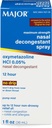 MAJOR Maximale sterkte Nasale decongestant Spray, Oxymetazoline HCl 0,05% Pump Mist, Non-Drowsy neusspray, tot 12-uurs verlichting van nasale congestie, verkoudheid en allergieën 1 Fl. Oz. (1-pack)