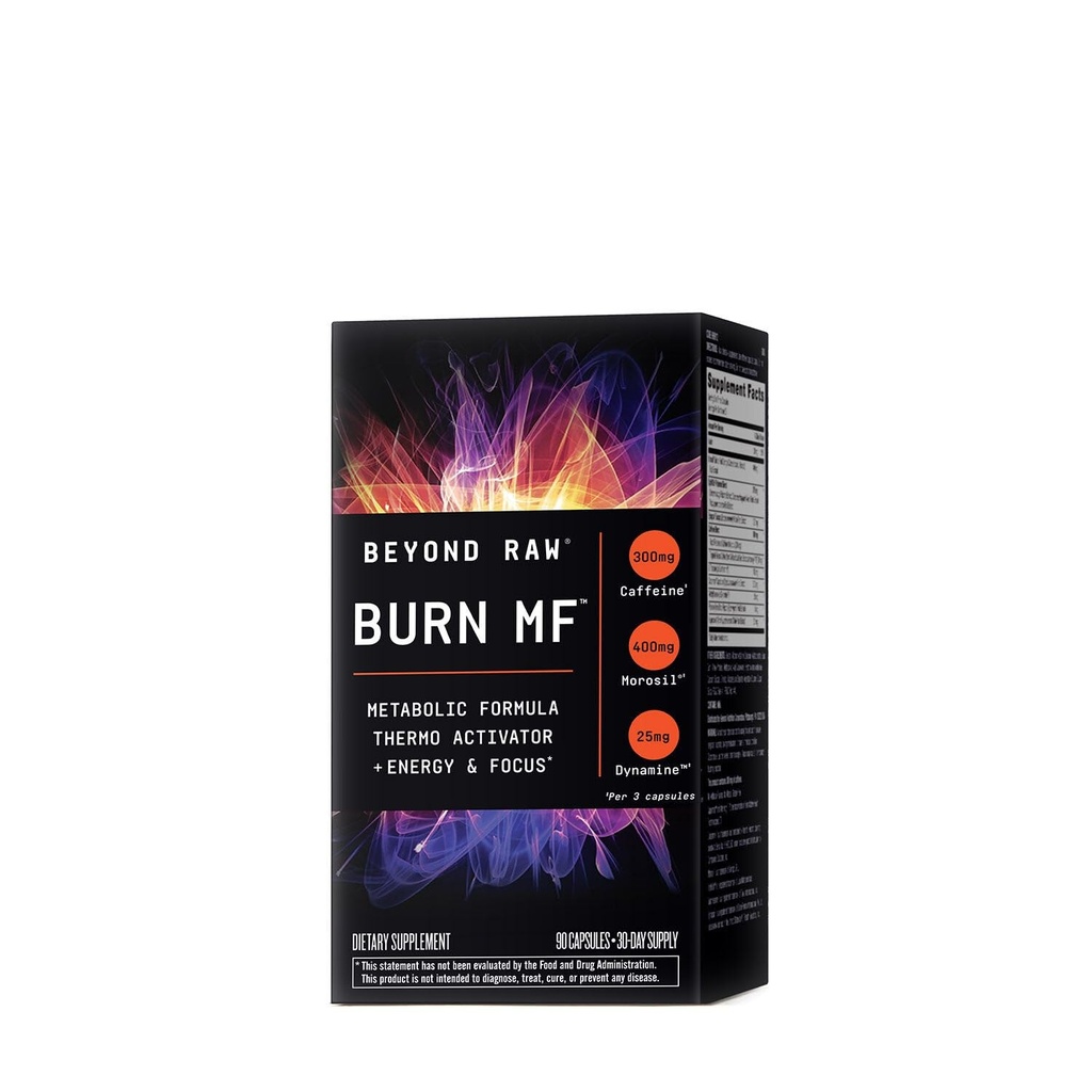 BEYOND RAW Brûler MF.com Formule métabolique, Thermo Activator, supporte l'énergie et le focus.