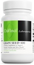 DAVINCI Labs Grape Seed-100 - Dieetsupplement ter ondersteuning van het immuunsysteem, bloedvatfunctie en gezonde huid* - met 100 mg druivenzaadextract per portie - Glutenvrije - 60 vegetarische capsules