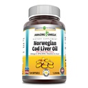 Verbazingwekkende Omega Norwegian Cod Liver Oil 1250 Mg Softgels Supplement 