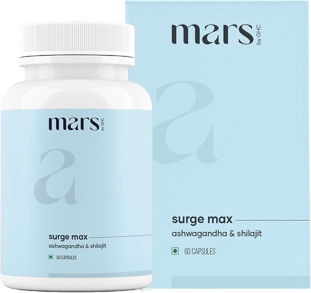 Mars Surgemax Natural Capsules met Shilajit & Safed Musli 