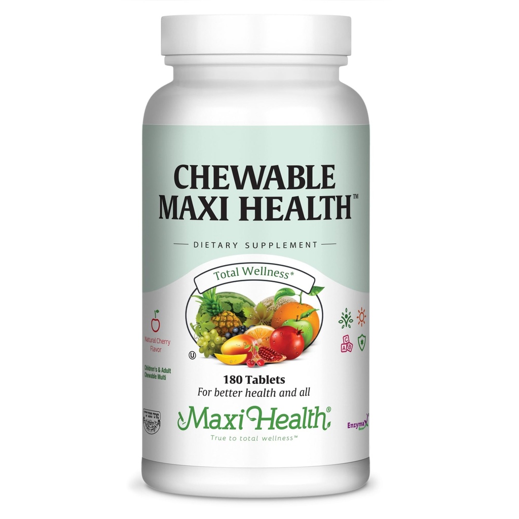Multivitamines à mâcher pour la santé des enfants, des adolescents et des adultes - Cerise Vitamines à mâcher pour les adultes et les enfants - Multivitamines à mâcher pour enfants et fer (180 comprimés)