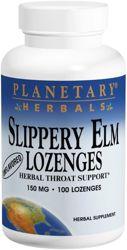 Planetaire kruiden Gladde Elm Lozenges Tangerine, 200 Lozenge