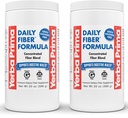 Yerba Prima Daily Fiber Formula - 20 oz Powder (pack of 2) - Ongearomatiseerd, geconcentreerde Blend van Oplosbaar/Onoplosbaar, Psyllium Seed Husks, Acacia Gum, Apple Fiber Supplement - Regularity Colon Cleanser