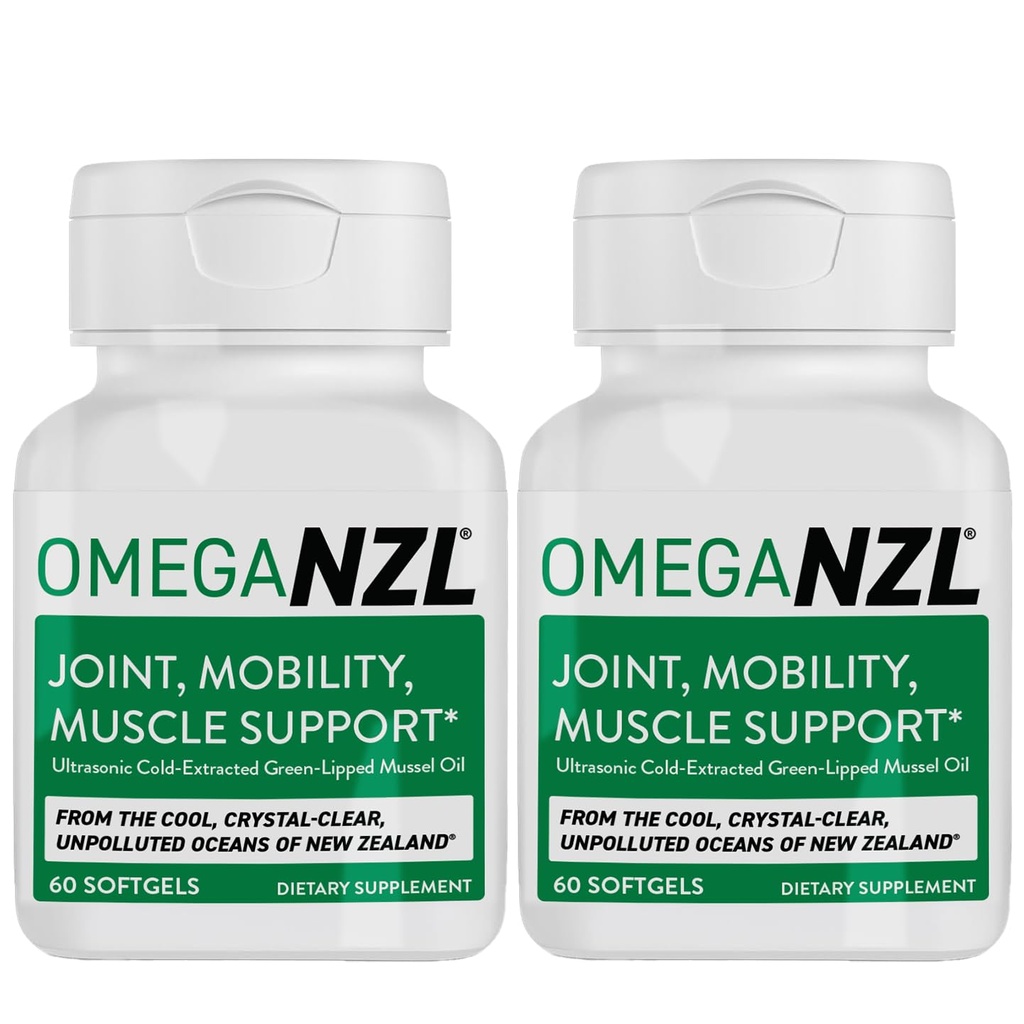 Supplément de soutien de joint oméga-3 original, meilleur soulagement des muscles naturels, huile de moules de couleur verte, 120 softgels, sans arrière-goût de poisson