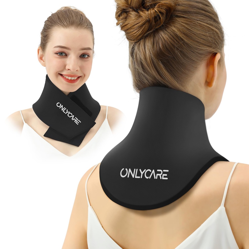 ONLYCARE Neck Ice Pack Wrap Gel - Geüpgraded Ice Packs for Neck Herbruikbare, warme en koude kompress, verlichting van pijn, zwelling, verstuikingen, druk op kantoor