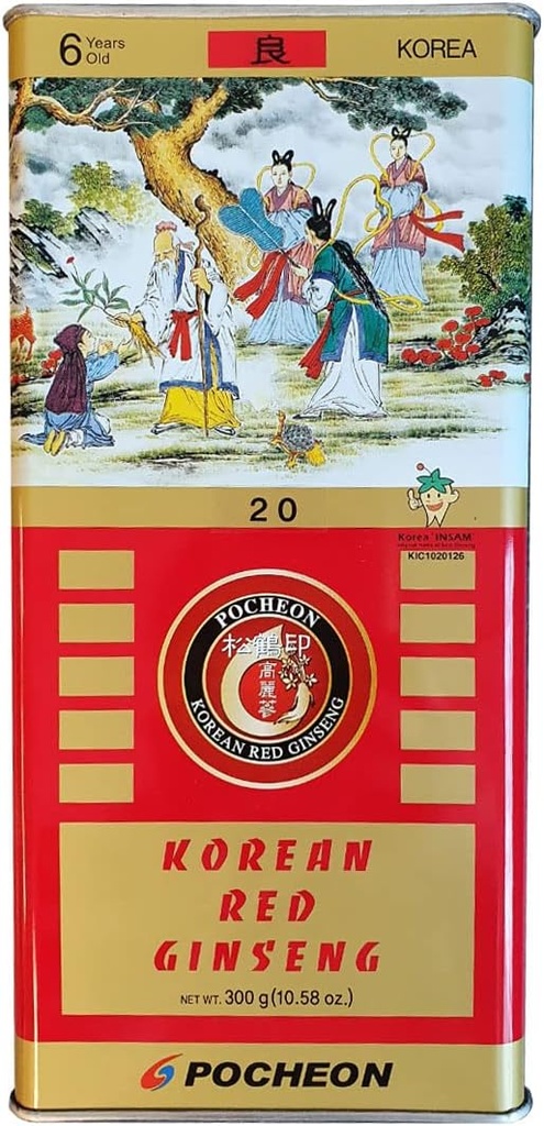 Pocheon 300g Koreaans ingeblikte gedroogde Panax Red Ginseng 14 Wortels 6jaar goede graad 300-20, natuurlijke immuunondersteuning