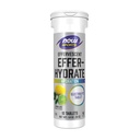 NOW Foods Sports Nutrition, Bruisende Effer-Hydrate, Electrolyte Supplement, Herstel*, Lemon Lime, 10 tabletten