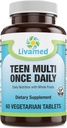 Natural Food Rich Teen Multivitamine Supplement 