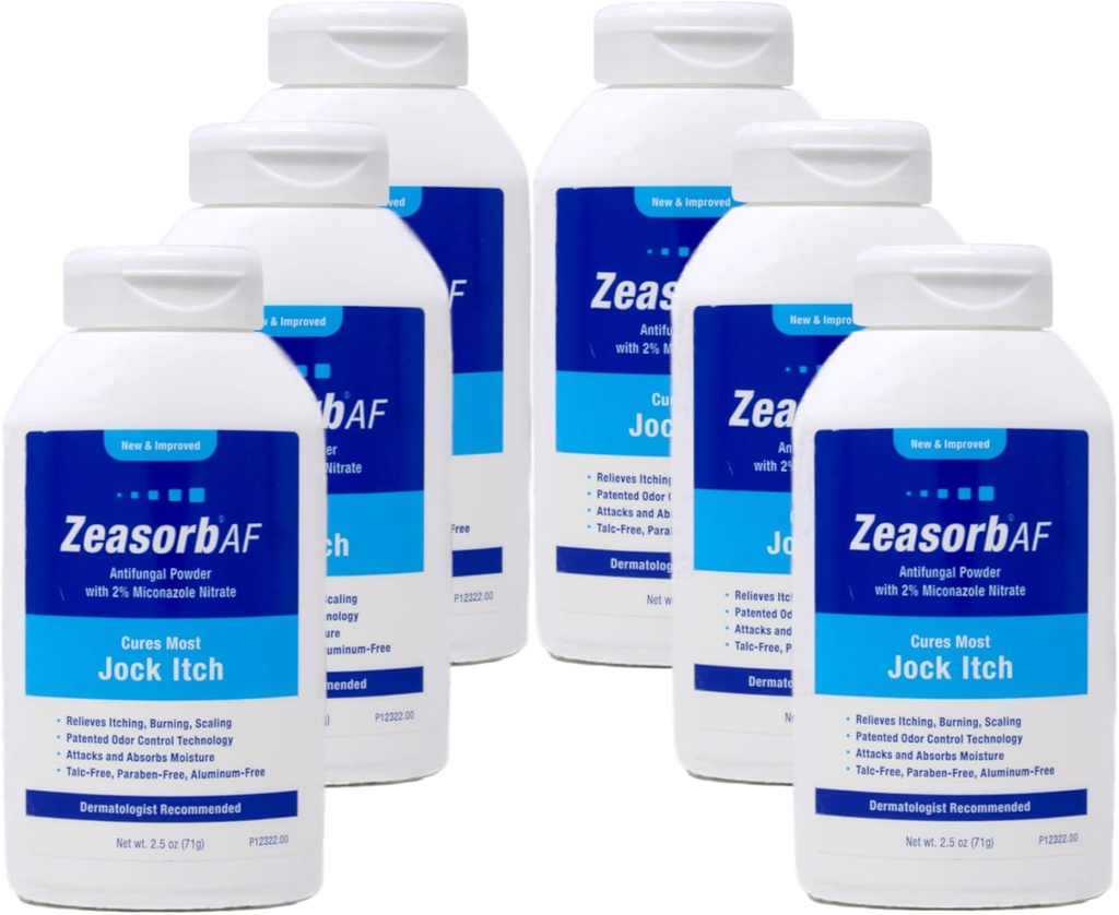 Zeasorb Antischimmel behandeling Poeder, Jock Itch - 2,5 oz, Verpakking van 6