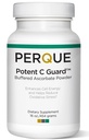 PERQUE Gebufferd vitamine C Ascorbaatpoeder - pH Gebalanceerd, vegetarisch, Allergenenvrij vitamine C-supplement - Snelwerkende antioxidantondersteuning - Effervescent poeder met magnesium, kalium en zink - 16 oz