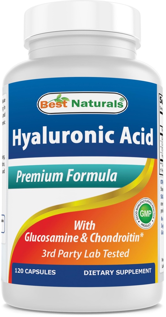 Best Naturals Hyaluronzuur 100 mg 120 Capsules - Ondersteuning gezonde gewrichten en jeugdige huid (859375002702)