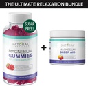 Suikervrije Magnesium Gummies (60 Gummies) en Magnesium Night Time Powder met Magnesium Citrate, Melatonine, L-Theanine en GABA - Vegan, Gelatine-Free, Gluten-Free, Non-GMO