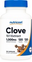 Nutricost Kruid 10:1 Extract 1000mg Equivalent per portie, 120 Capsules - Veganistisch, GGOvrij, Glutenvrij