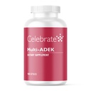 Vier vitamines Multi ADEK, Iron Free, Daily Bariatric Multivitamine, High Level of Vitamins A, D, E, K & B12 for Duodenal Switch Surgery Patients (180 Capsules)
