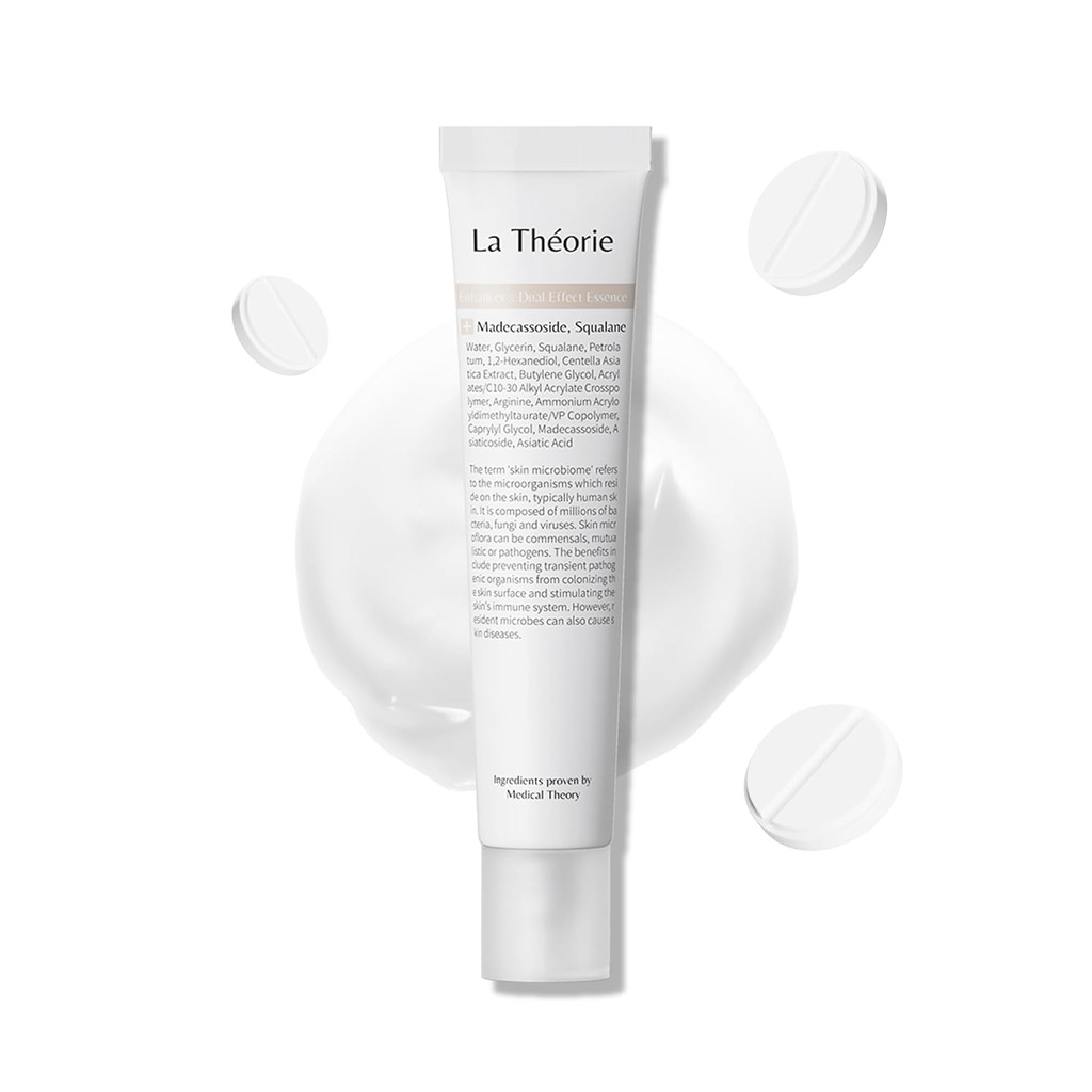 La Theorie Dual Effect (Cream) Essence pour la peau agitée avec des bosses fongiques et petites (sans acide gras, 1,35 Fl Oz)