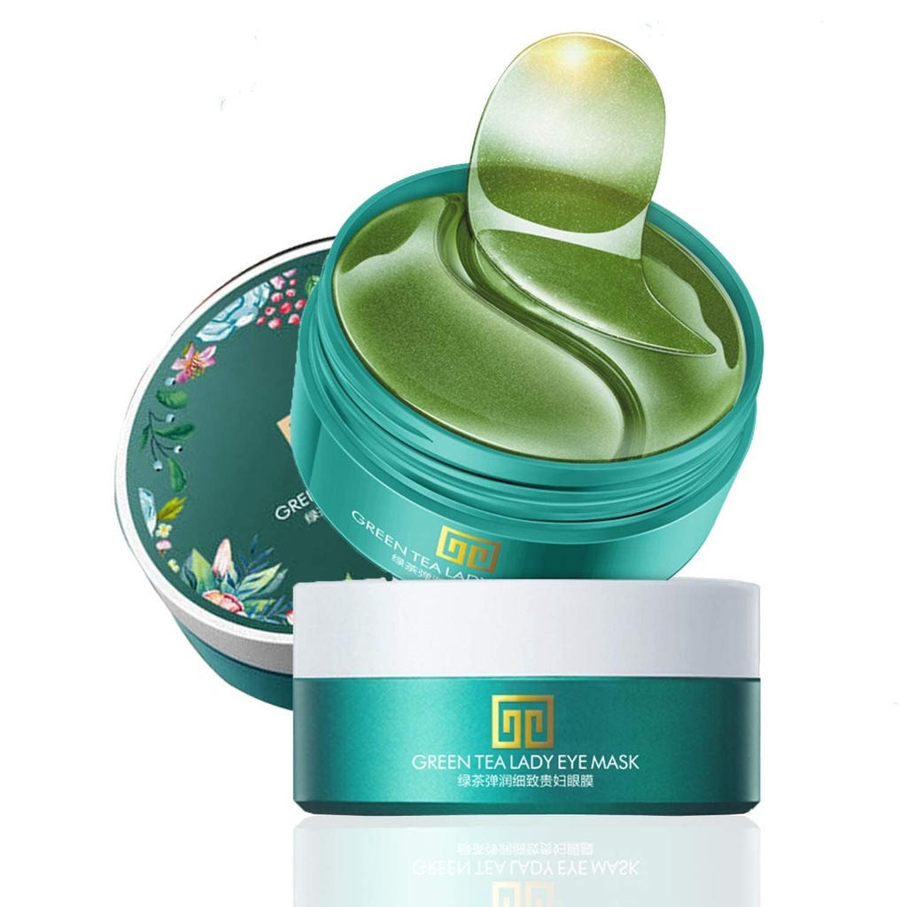 Under Eye Mask, Collageen Eye Mask 60 stuks, Green Tea Extract Under Eye Patches, Masker voor Puffy Eyes, Undereye Dark Cirkels behandelingen, Under Eye Pads, Anti-rimpel Gel Pads