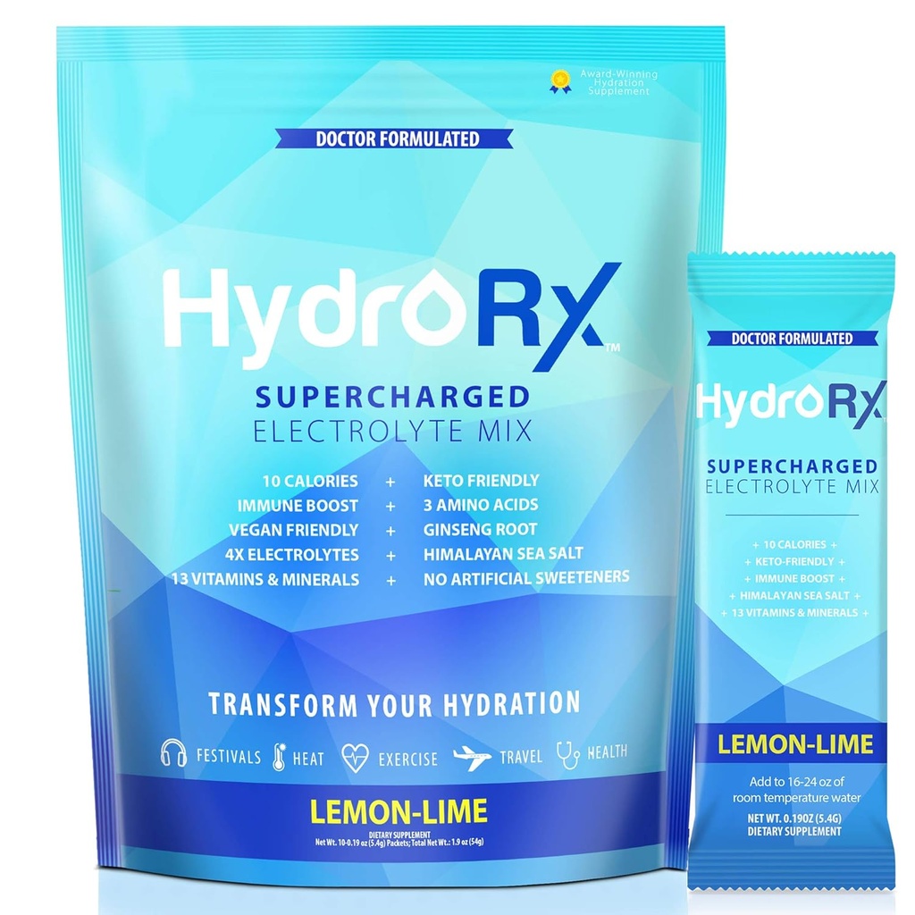 Immuunondersteuning, vitamine C & Zink Supplement Hydration Multiplier met Keto Hydration Powder Packets, uw perfecte On The Go Electrolyte Packets, Keto Electrolytes Hydration Drink
