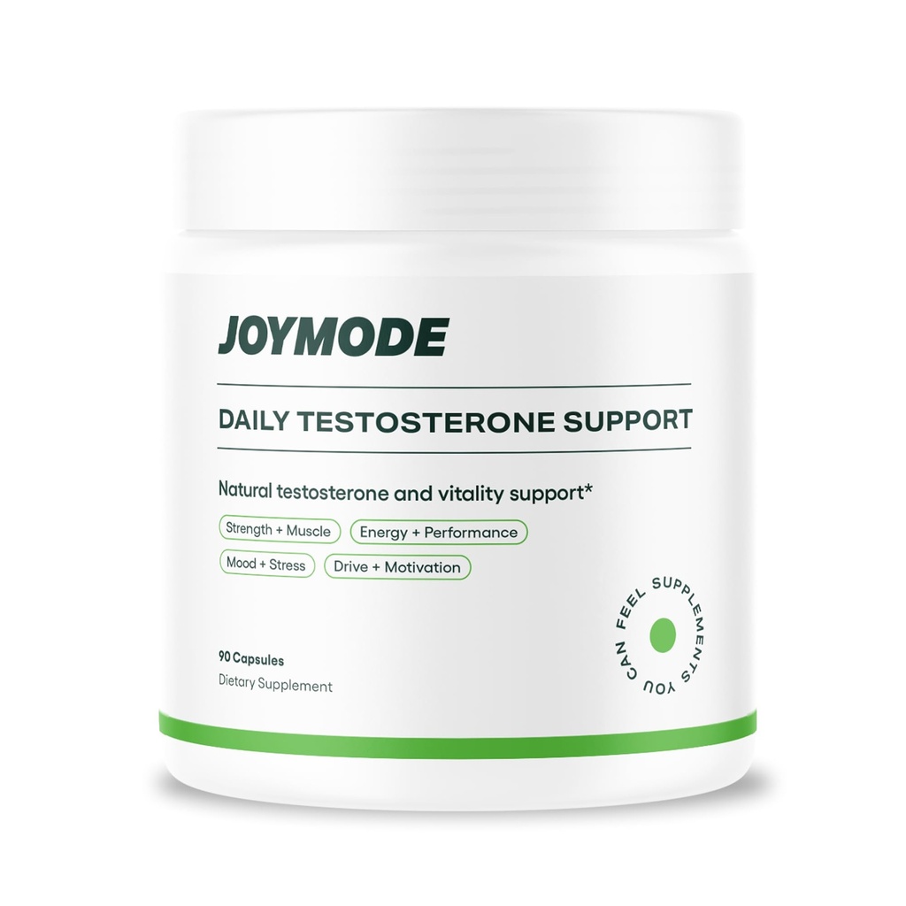 JOYMODE Testosteron Support Complex (90ct) -Natural Supplement for Men w/Ashwagandha, DIM, Magnesium, Zink & Boron