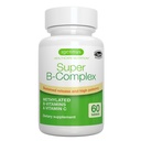 Igennus Super B-complex-gemethyleerde B-vitaminen - Sustained Release, Clean Label & High Absorptie, with 5-MTHF Folate & Methyl B12, Energy, Mood & Cognitive Performance, Lab Verified, 60 Small Tablets