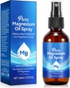 Topical Magnesium Oil Spray, Pure Magnesium Oil Spray voor Voeten, 100% Pure en Biologische, Snelle Absorptie - Natuurlijke Bron met Krachtige Biologische Menging van Essentiële Oliën 2,02 fl oz (2 Fl Oz (Pack of 1))