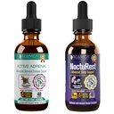 Actieve Adrenal + NoctuRest - Ondersteunt Adrenal Health + Slaap- Liquid Delivery voor betere absorptie - Rhodiola, Hop, Heilige Basil, Melatonine, Ashwagandha &amp; More!
