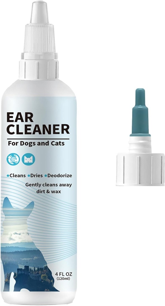 Honden- en kattenoorreiniger Voorzichtige Otische oplossing voor honden en katten