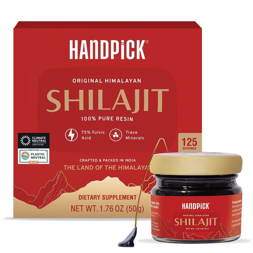Pure Himalaya Shilajit Resin verpakt in hersluitbare Ziplock Pouch