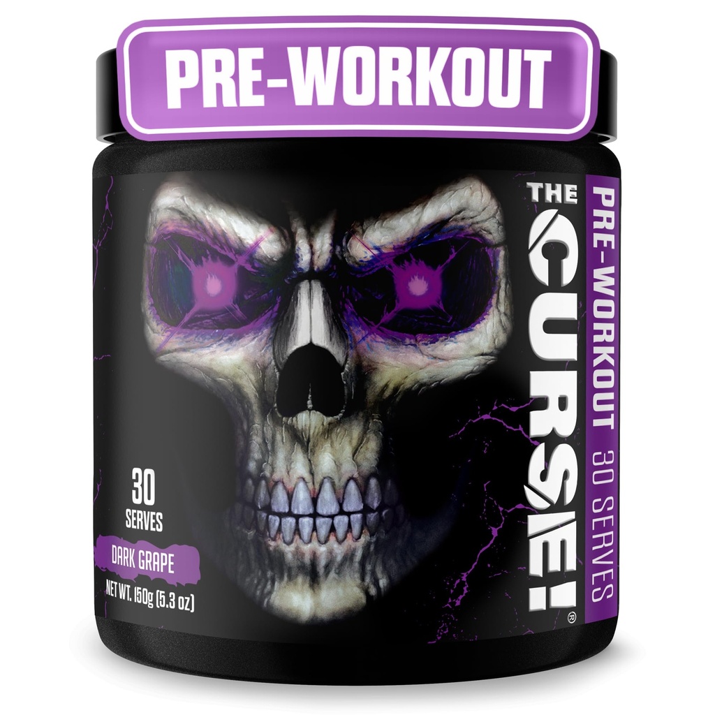 JNX SPORTS The Curse! Dark Grape Pre Workout Powder with Createine 