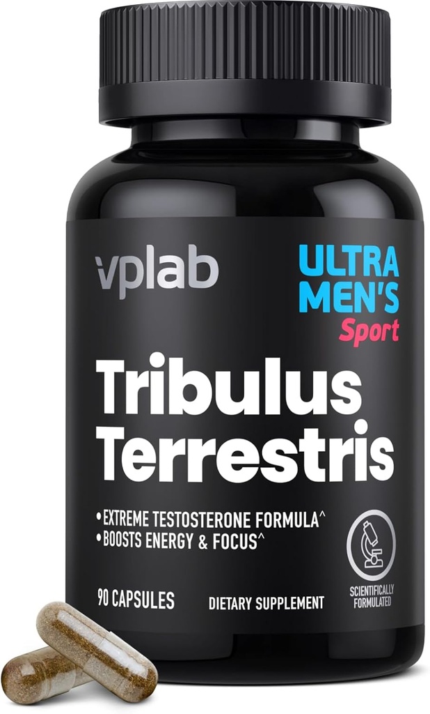 VPLab Ultra Heren Tribulus Terrestris - Dagelijks Multivitamine Supplement voor mannen met Tribulus Terrestris Extract en Zink - Ondersteunt Niveaus & Immune System, 90 Capsules