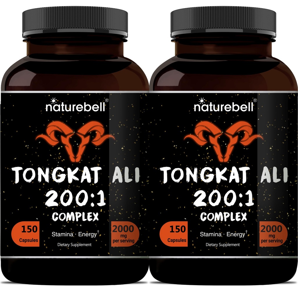 Tongkat Ali 200:1 (Longjack) Extract voor mannen, 2000mg Per Serving, Indonesia Oorsprong, Eurycoma Long