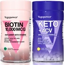 Biotine Haargroei Vitaminen + Premium Keto Pillen 