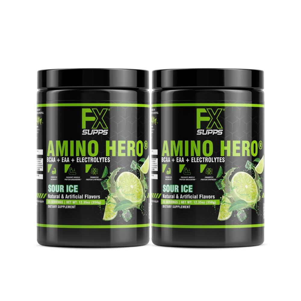 FXSUPPS Amino Hero Sour Ice Flavor (50 Servings) 