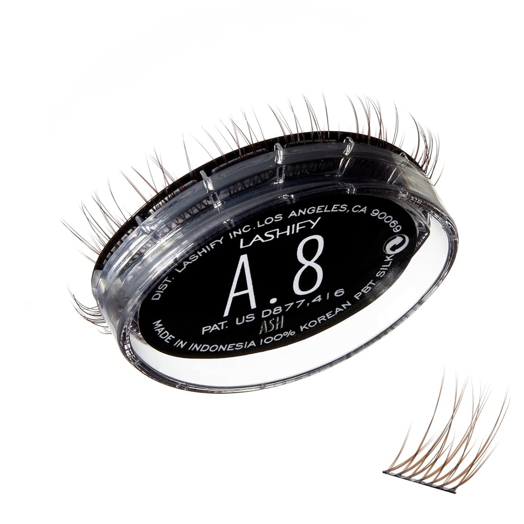 Lashify Amplify 8mm Gossamer wimperextensies Navullen, Ash Color, DIY Valse wimpers voor een natuurlijke look