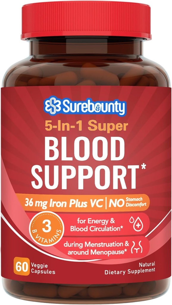 Supplément en fer doux pour les femmes Hommes, Stomach Friendly & Non-Constipating.