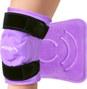 APEXUP Ice Pack voor kniepijnverlichting, grote herbruikbare wrap na chirurgie, flexibele gel koude Pack voor letsels, pijnverlichting voor rug, schouder, elleboog, enkel en been (Paars, L 1PK)