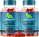 (2 Pack) Gummies de pluie de Keto - Gummys de pluie de Keto, Gummys de pluie de Keto, Gummys de pluie de 1050MG - Tous les Gummys de pomme de pluie de Keto naturel, Gummys de vinaigre de cidre de KetoRain, 120 Gummys pendant 2 mois