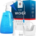 Media Grade oorreiniger Kit Inclusief oorreiniger fles, Basin met Quad-Stream tip - Earwax Removal Kit voor verbeterde gehoorhelderheid - Oor Wax Removal Tool voor oorhygiëne