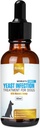 Kilab Natuurlijke Gistinfectie behandeling voor honden. Ondersteunt gezonde jeuk verlichting, ontsteking verlichting, Allergie verlichting & meer. Hond Gist infectie behandeling. (60 ML)