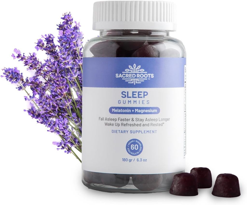 Sleep Gummies - Sugar Free Melatonin Gummies with Magnesium for Sleep Support - Botanical Blend of Natural Ingredients - Keto, Vegan, Non-GMO & Gluten-Free - Made in USA (30 Servings)