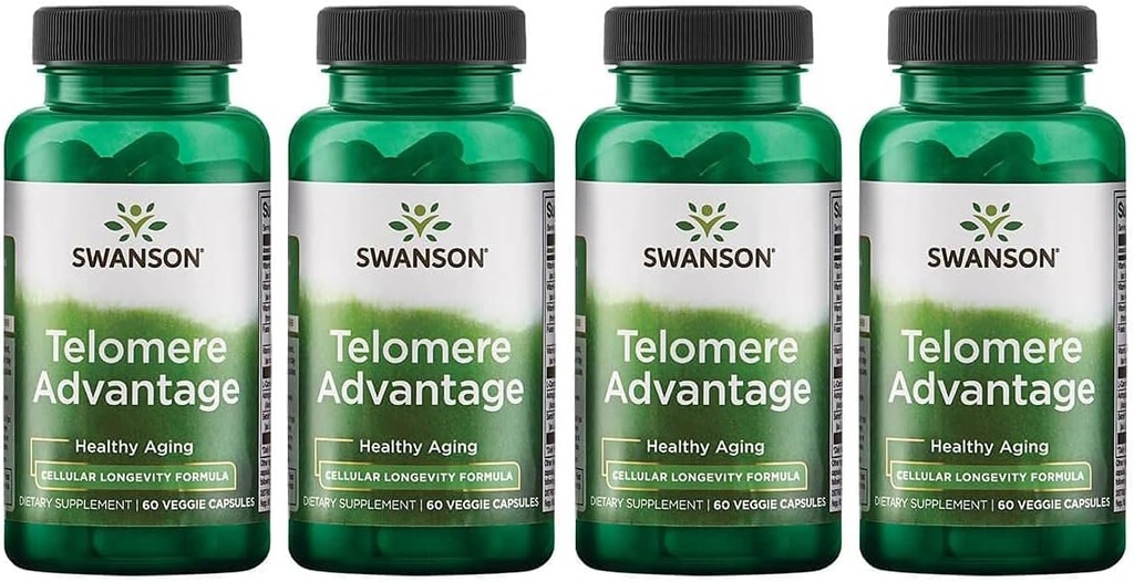 Swanson Ultra Telomere Avantage 60 Veg Caps 4 Pack
