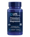 Potassium Life Extension avec Magnésium Extend-Release – Supplément santé cardiaque pour le soutien de la pression artérielle avec deux minéraux essentiels – Non-OGM, végétarien, sans gluten – 60 capsules