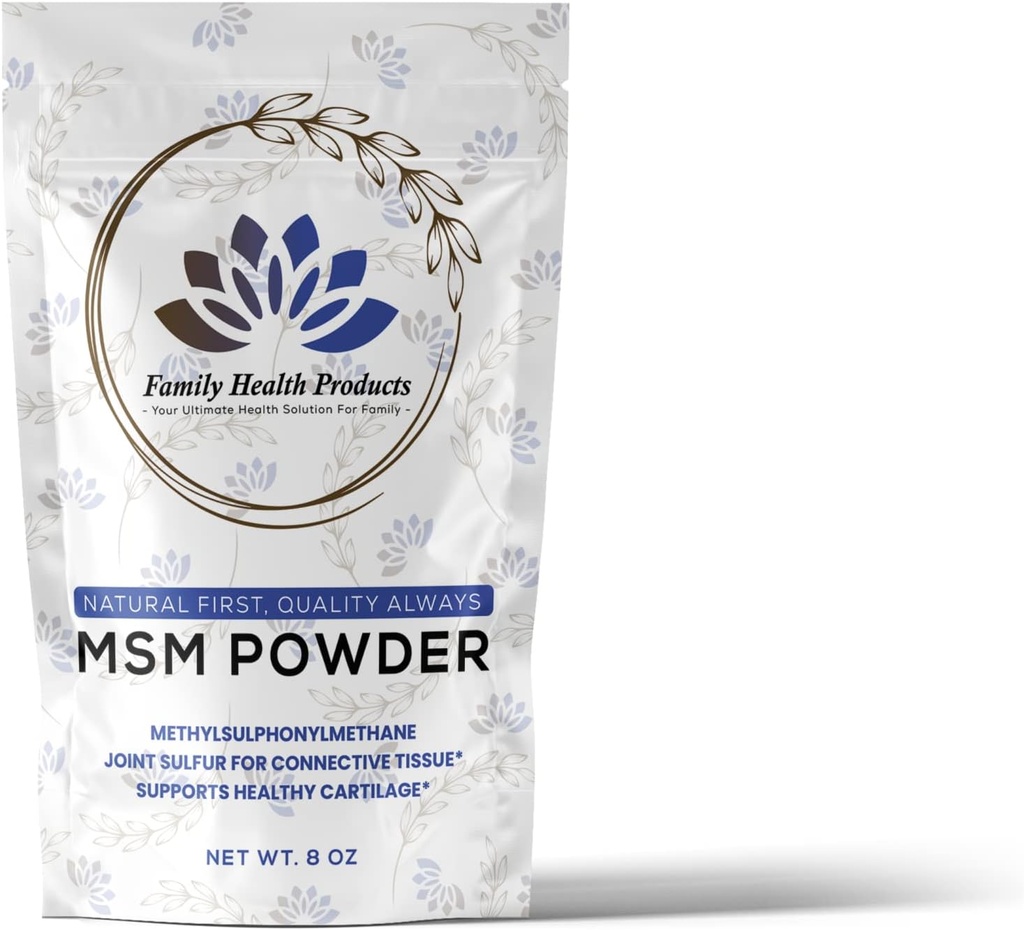 MSM Powder (MethylSulfonylMethaan) Bulkpoeders Pure MSM Powder Support Hair Skin Nails, Flexibiliteit, Ontgiftingen, Versnelt Energie, 2lb 1 Pack